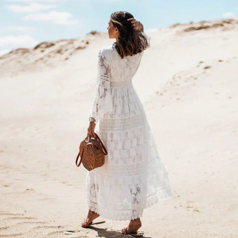 Luna | Boheemse Maxi Jurk met Lange Mouwen voor Dames 1