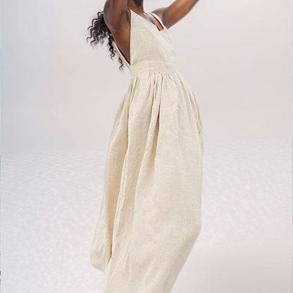 Luna | Elegante Midi-jurk met V-hals voor Dames Zomerjurkjes 2