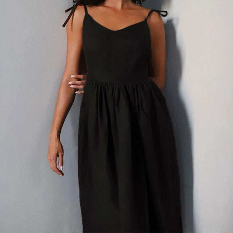 Luna | Elegante Midi-jurk met V-hals voor Dames Zomerjurkjes 6
