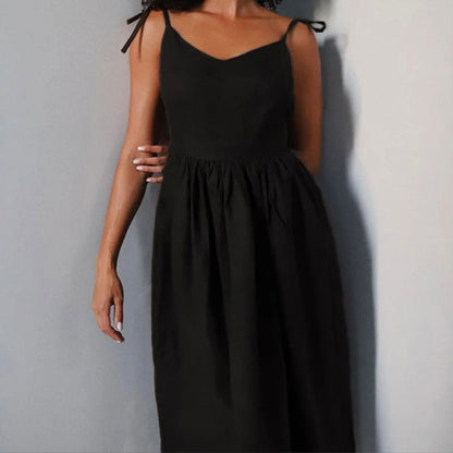 Luna | Elegante Midi-jurk met V-hals voor Dames Zomerjurkjes 6