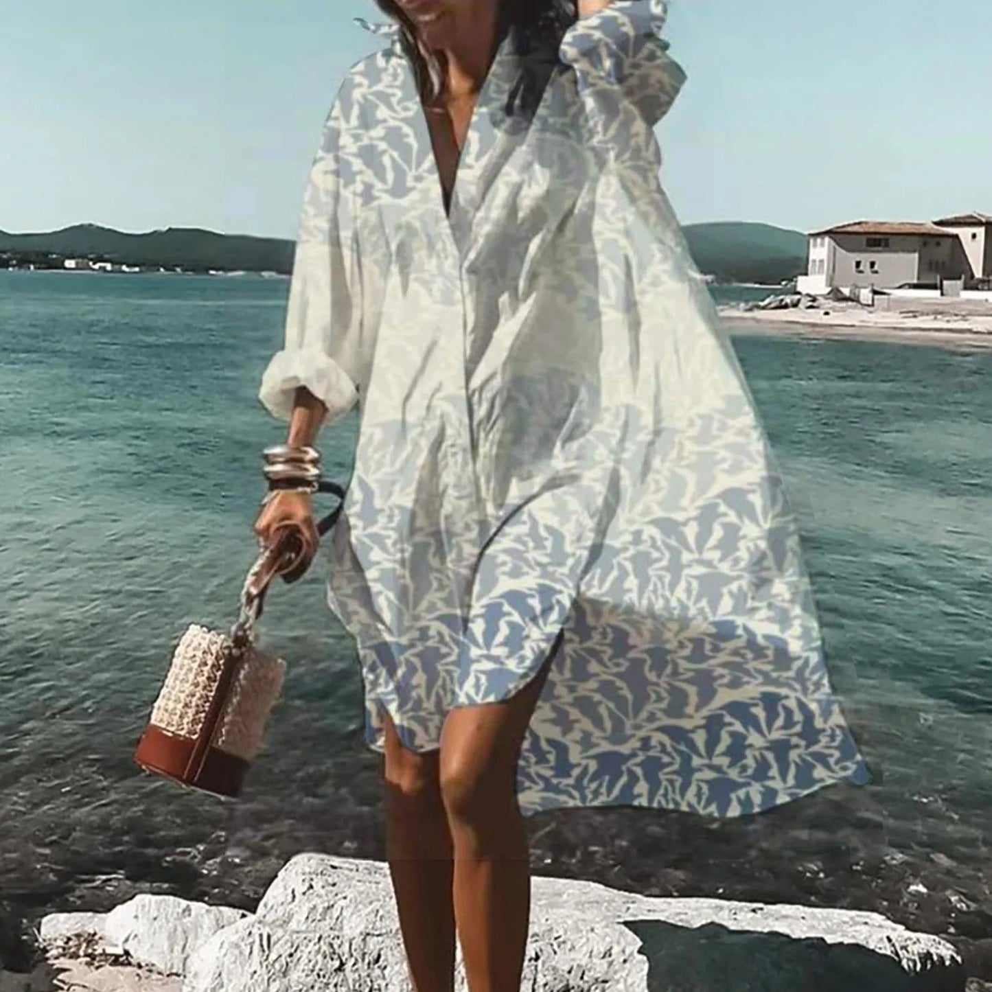 Sanne | Casual Midi-jurk met Print voor Dames voor Zomerjurkjes 0