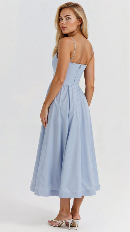 Sophie | A-lijn Midi-jurk voor Dames met Elegante Ascot-stijl 6