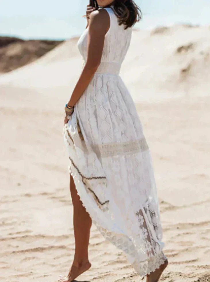 Sophie | Boho Kanten Zomerjurk voor Dames met V-hals 2