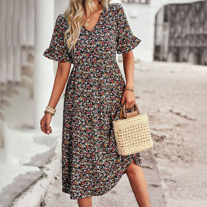 Sophie | Boho Midi Jurk met Bloemenprint voor Dames 4