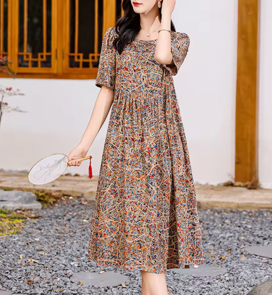 Sophie | Boho Midi Jurk met Bloemenprint voor Dames 5