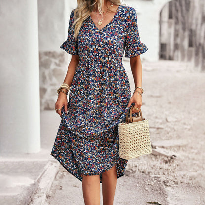 Sophie | Boho Midi Jurk met Bloemenprint voor Dames 6