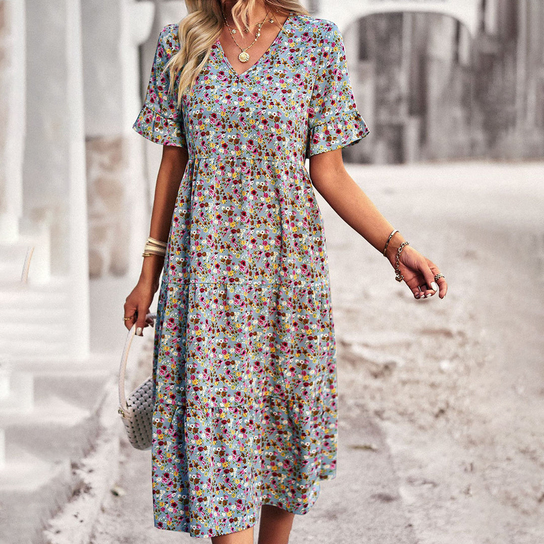 Sophie | Boho Midi Jurk met Bloemenprint voor Dames 8