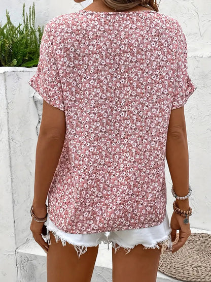 Sophie | Casual Zomer Blouse met Bloemenknopen voor Dames 1