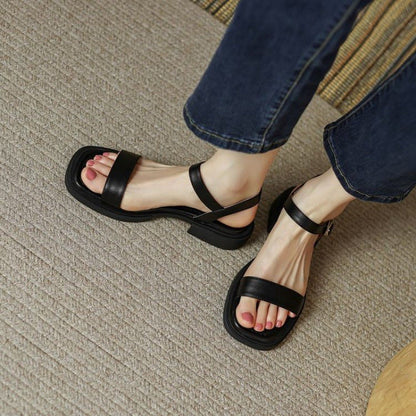 Sophie | Dames Sandalen met Lage Hak en Verstelbare Gesp voor Zomer 5