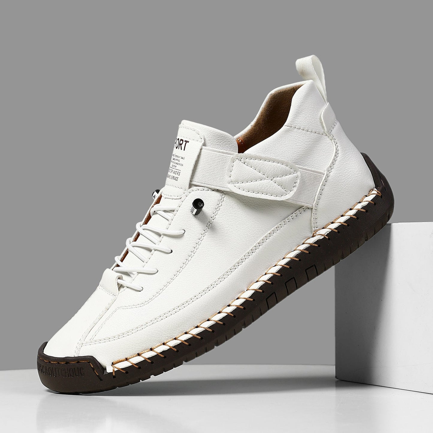 Sophie | Dames Witte Sneakers met Platform en Veters voor Zomer 7