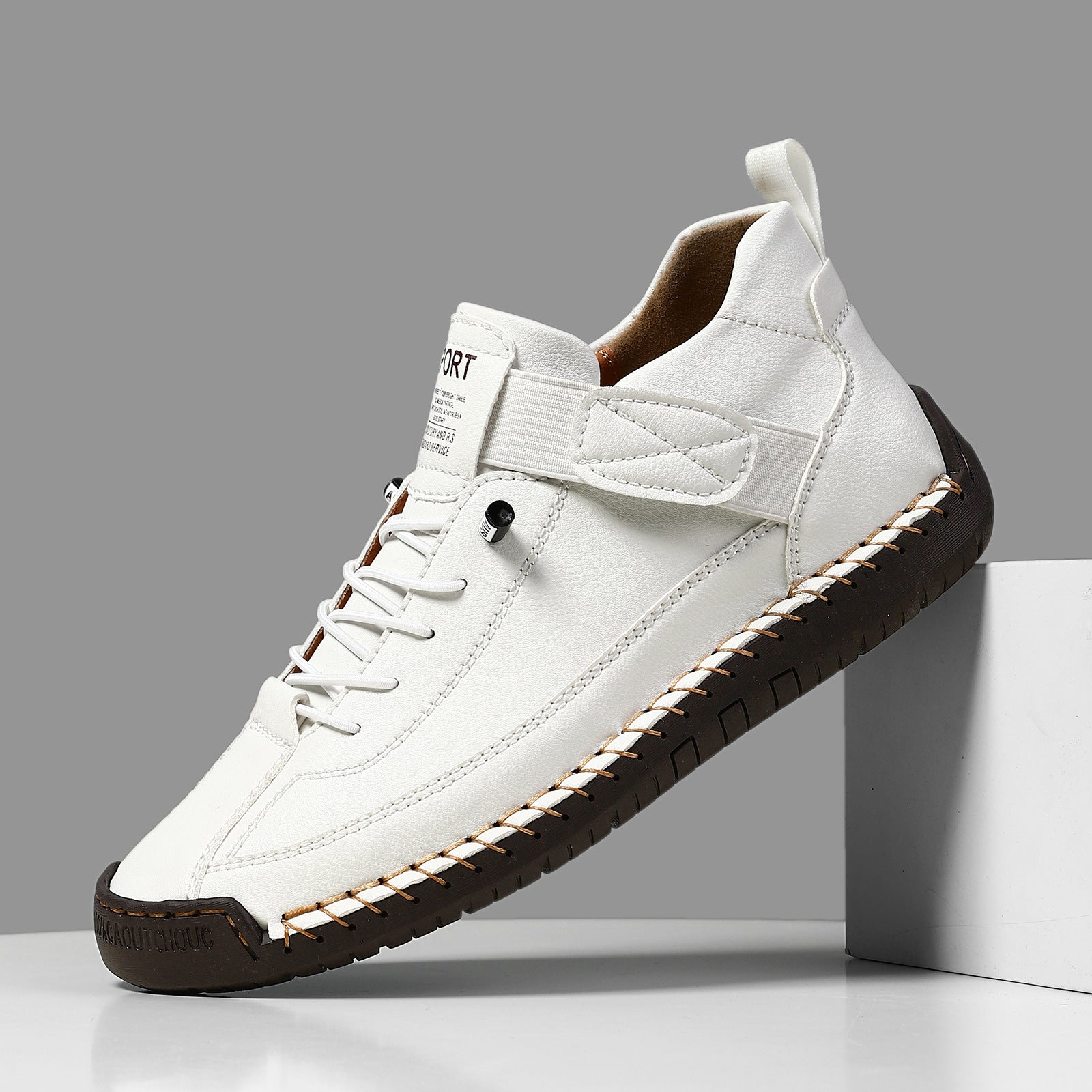 Sophie | Dames Witte Sneakers met Platform en Veters voor Zomer 7