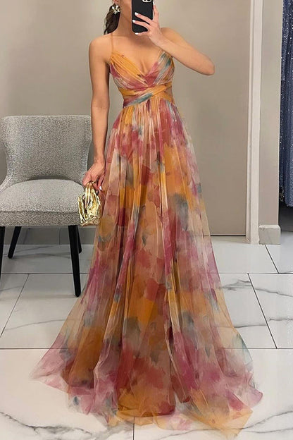 Sophie | Elegante Maxi Jurk Met Bloemenprint Voor Dames Zomer 0
