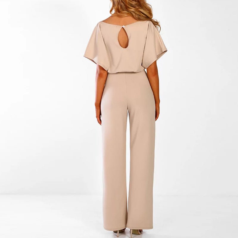 Sophie | Feestelijke Jumpsuit Dames met Wijde Pijpen in Zwart 1