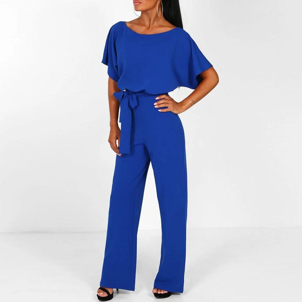 Sophie | Feestelijke Jumpsuit Dames met Wijde Pijpen in Zwart 3