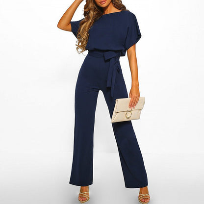 Sophie | Feestelijke Jumpsuit Dames met Wijde Pijpen in Zwart 4