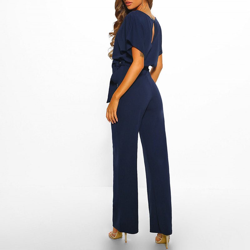 Sophie | Feestelijke Jumpsuit Dames met Wijde Pijpen in Zwart 5