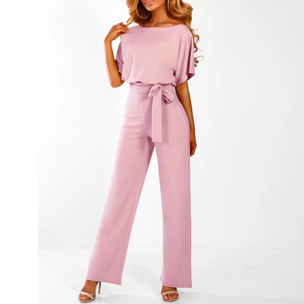Sophie | Feestelijke Jumpsuit Dames met Wijde Pijpen in Zwart 6