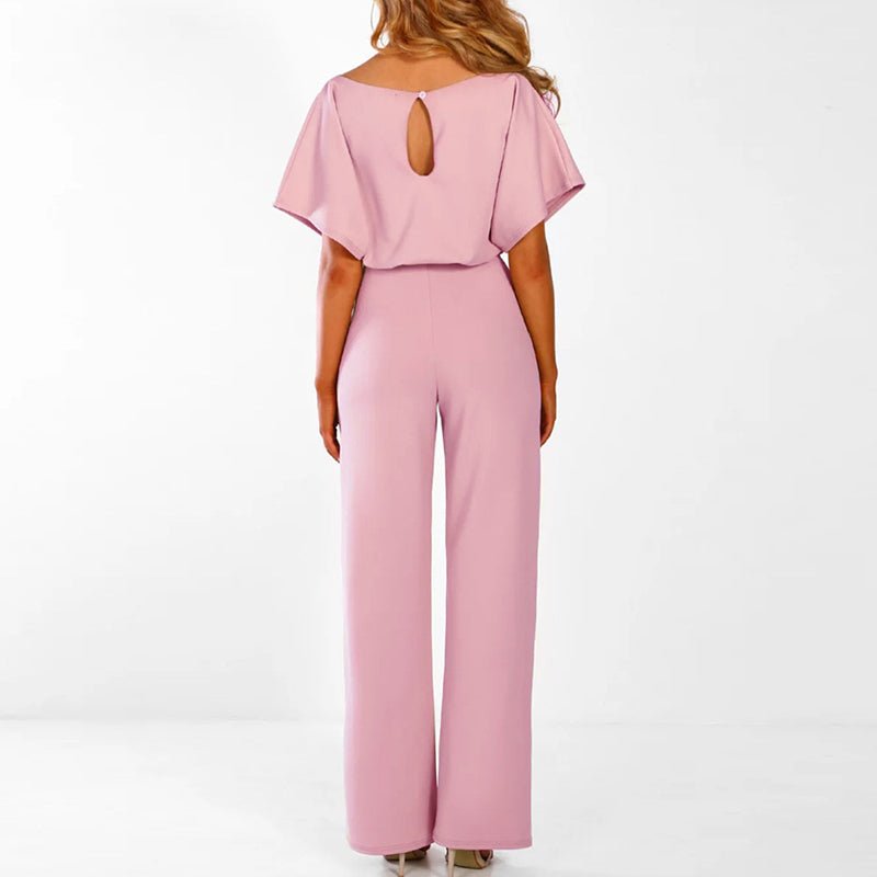 Sophie | Feestelijke Jumpsuit Dames met Wijde Pijpen in Zwart 7