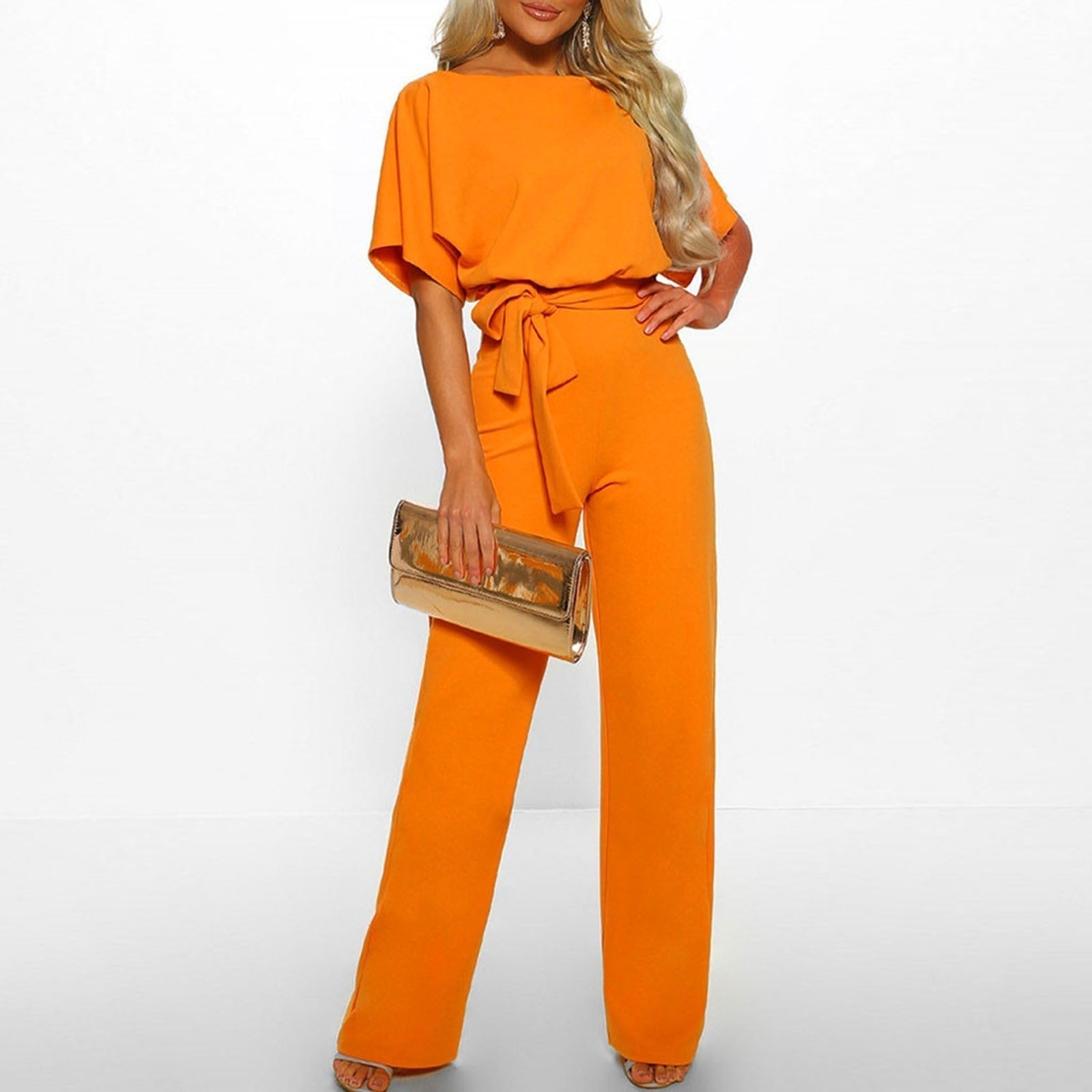 Sophie | Feestelijke Jumpsuit Dames met Wijde Pijpen in Zwart 9
