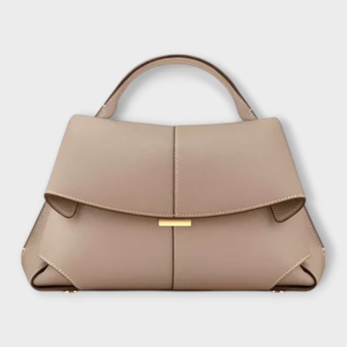 Sophie | Gestructureerde Handtas Dames met Elegante Accenten en Verfijnde Klepdetails 0