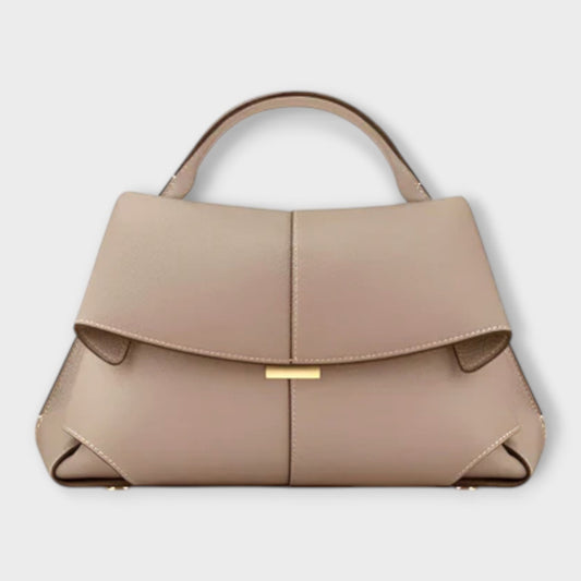 Sophie | Gestructureerde Handtas Dames met Elegante Accenten en Verfijnde Klepdetails 0