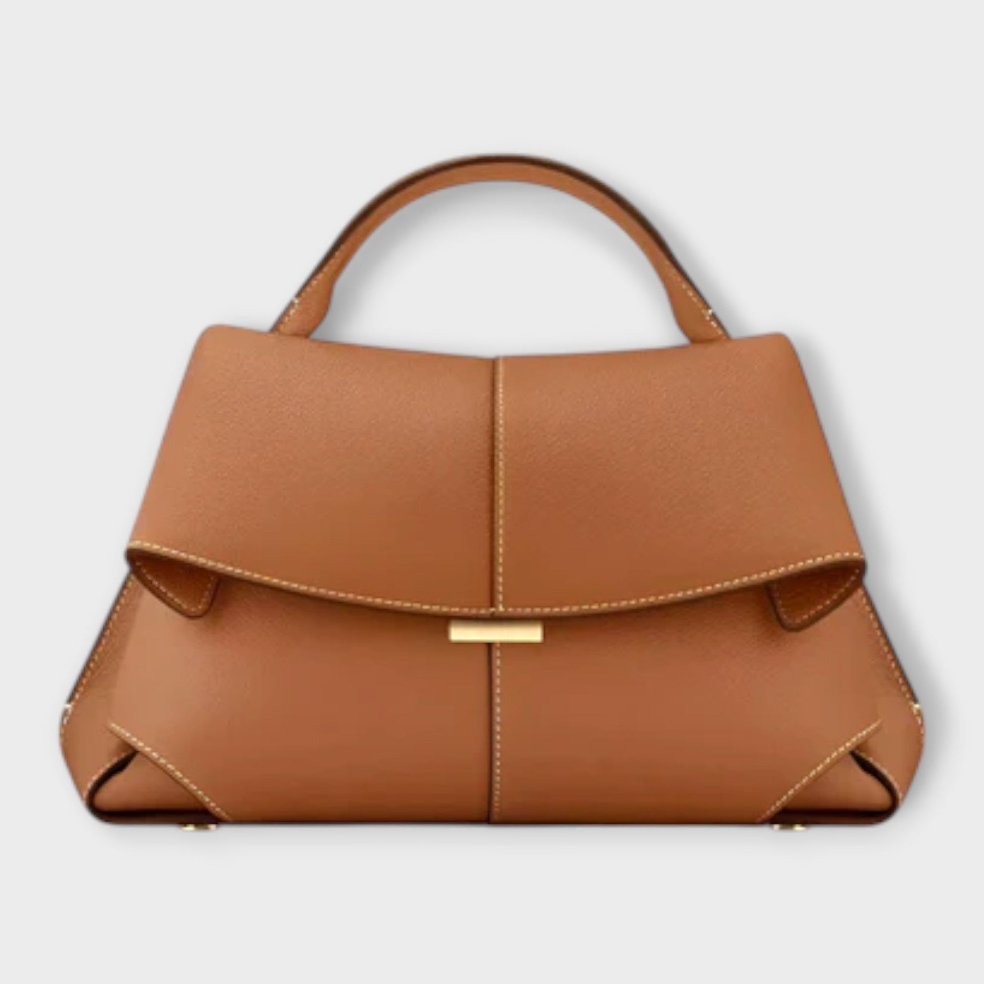 Sophie | Gestructureerde Handtas Dames met Elegante Accenten en Verfijnde Klepdetails 4