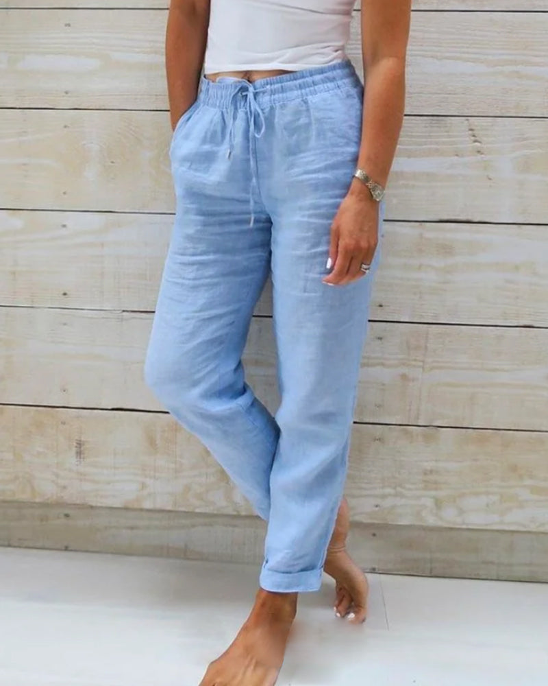 Sophie | Hoge Taille Broek voor Dames met Losvallende Pasvorm 0