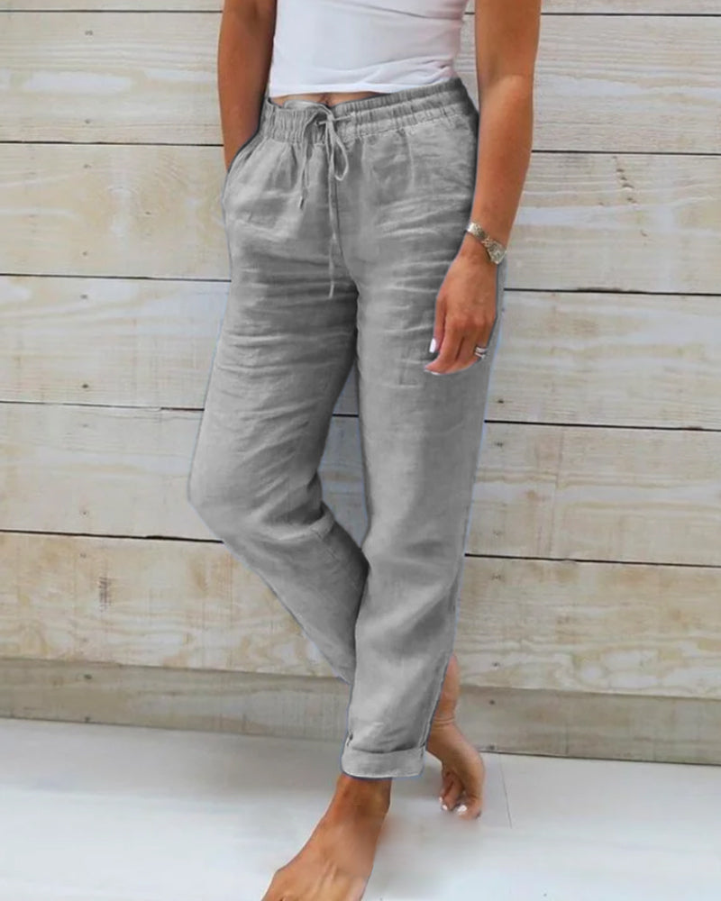 Sophie | Hoge Taille Broek voor Dames met Losvallende Pasvorm 1