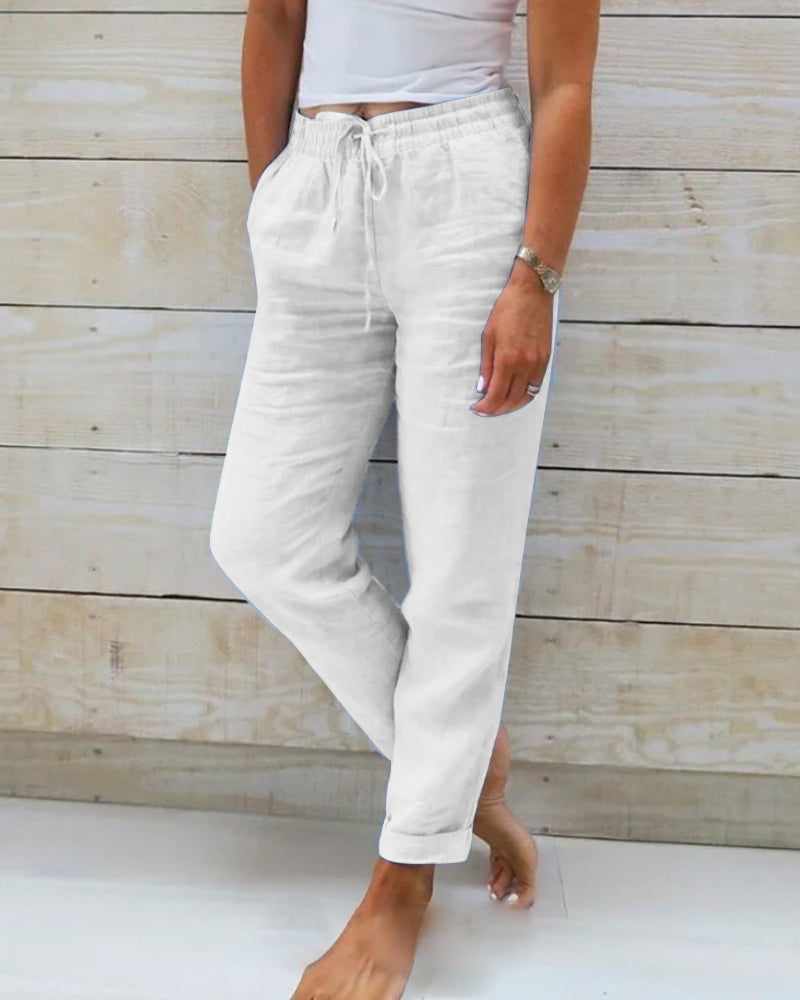 Sophie | Hoge Taille Broek voor Dames met Losvallende Pasvorm 2