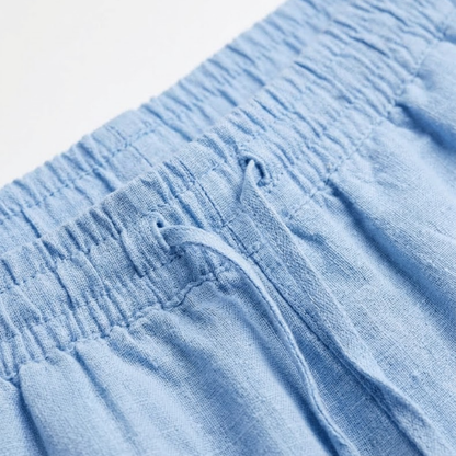 Sophie | Katoenen en Linnen Carrotbroek met Hoge Taille voor Dames 5