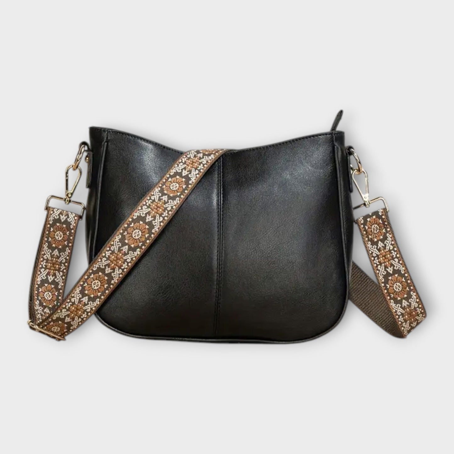 Sophie | Leren Schoudertas Dames met Decoratieve Band voor Zomerse Stijl 4