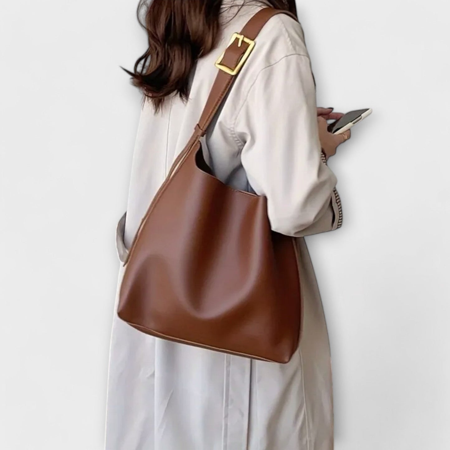 Sophie | Leren Schoudertas Dames met Verstelbare Riem en Minimalistisch Design 1