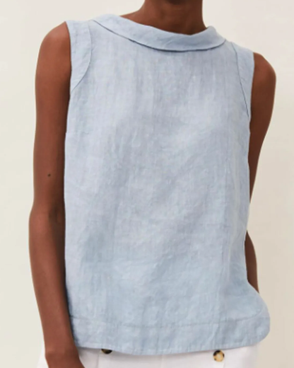 Sophie | Linnen Blouse met Korte Mouwen voor Dames 4