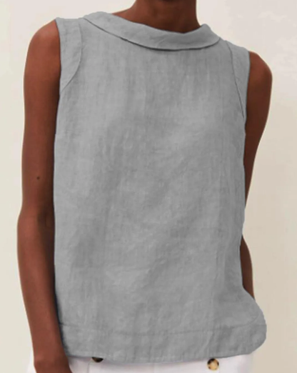 Sophie | Linnen Blouse met Korte Mouwen voor Dames 7