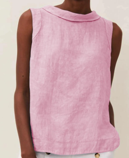 Sophie | Linnen Blouse met Korte Mouwen voor Dames 9