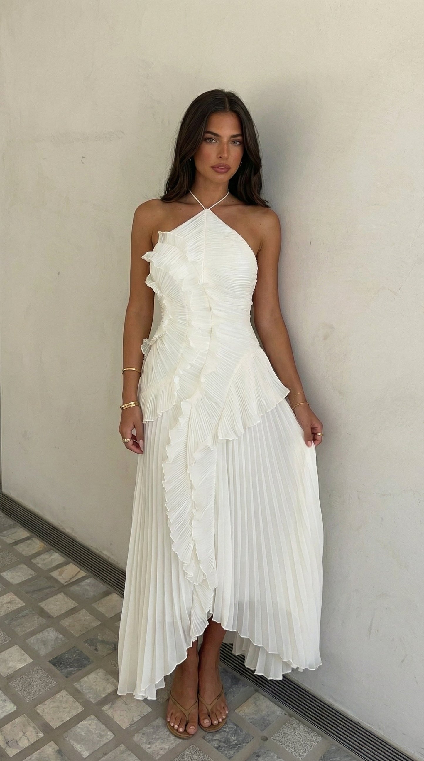 Sophie | Maxi Jurk Met Ruches Voor Dames - Elegante Lange Jurk Voor Speciale Gelegenheden 9