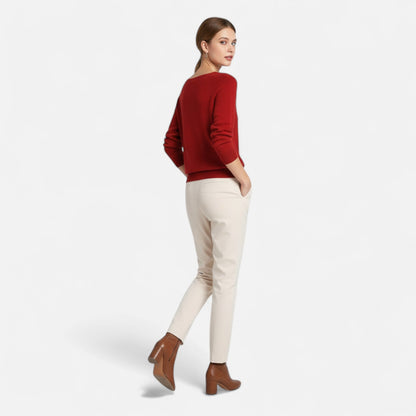 Sophie | Merino Wool Sweater with Round Neck for Women 1