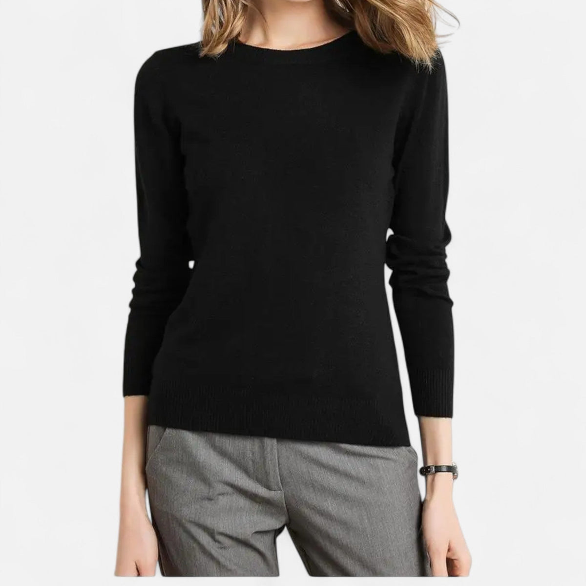 Sophie | Merino Wool Sweater with Round Neck for Women 5