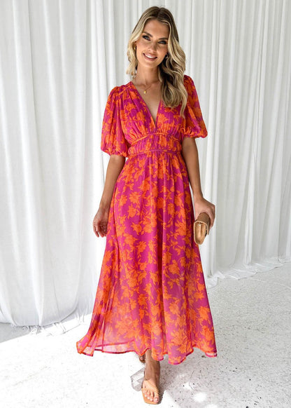 Sophie | Midi-Jurk Met Bloemenprint Voor Dames - Casual Zomerjurk 1