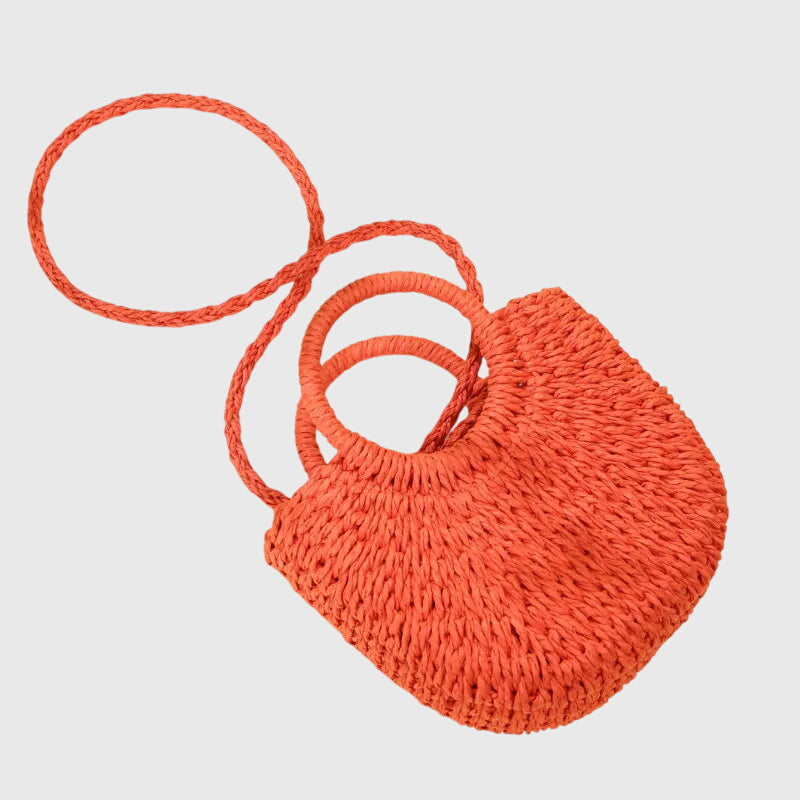 Sophie | Natuurlijk Geweven Zomerhandtas Dames met Verstelbare Riem en Compacte Silhouet 2