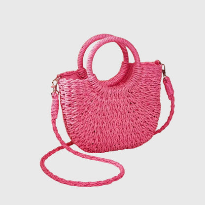 Sophie | Natuurlijk Geweven Zomerhandtas Dames met Verstelbare Riem en Compacte Silhouet 7