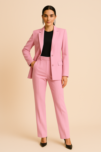 Sophie | Op Maat Gemaakte Blazer en Geplooide Broekset voor Dames in de Zomer 0