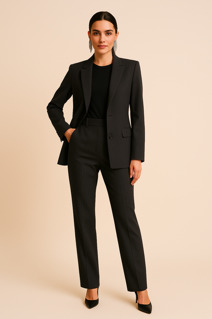 Sophie | Op Maat Gemaakte Blazer en Geplooide Broekset voor Dames in de Zomer 1