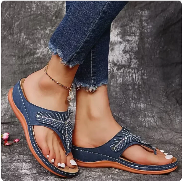 Sophie | Orthopedische Flip-Flop Sandalen Voor Dames Met Verstelbare Riem 7