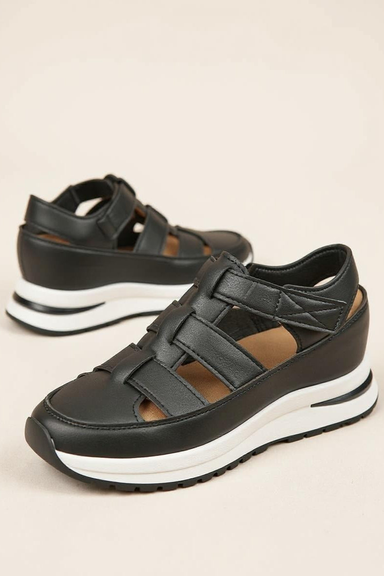 Sophie | Platformsandalen met Klittenband en Gewatteerde Zool voor Dames 1