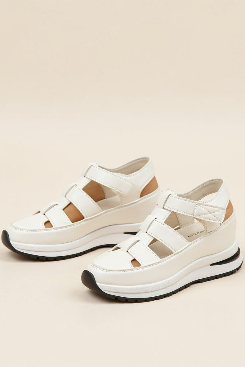 Sophie | Platformsandalen met Klittenband en Gewatteerde Zool voor Dames 2