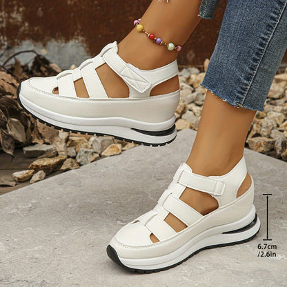 Sophie | Platformsandalen met Klittenband en Gewatteerde Zool voor Dames 3