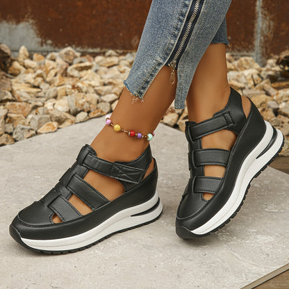 Sophie | Platformsandalen met Klittenband en Gewatteerde Zool voor Dames 8