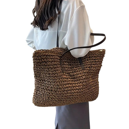 Sophie | Ruime Zomerstrandtas voor Dames met Geweven Ontwerp 2