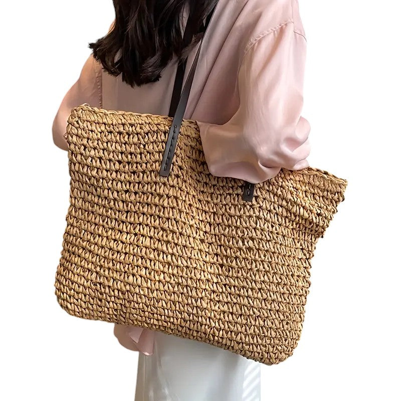 Sophie | Ruime Zomerstrandtas voor Dames met Geweven Ontwerp 3